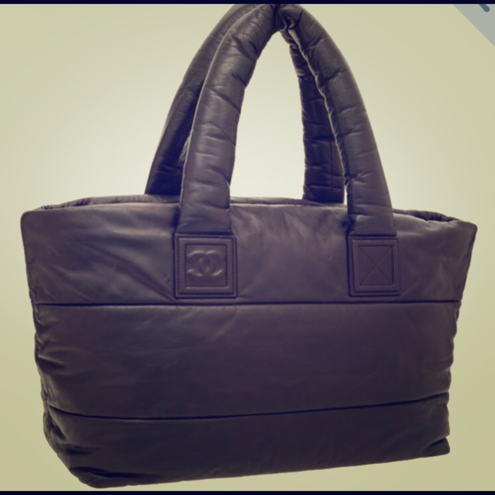 Chanel coco cocoon Xl lambskin leather tote bag